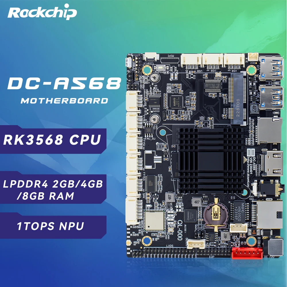 New Rockchip RK3568 RK3588 RK3288 Motherboard Touch Screen Business Tablet PC 8GB RAM 128GB IoT Terminal Industrial Development